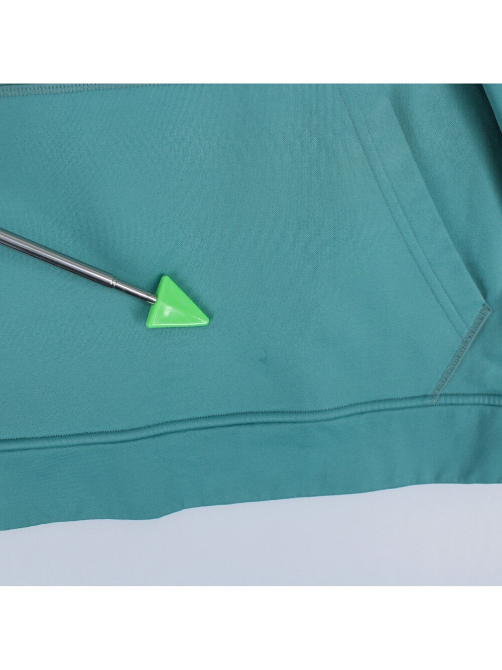 Patagonia Text Logo PolyCycle Hoodie Mens M Teal Pullover Fleece Sweatshirt - Picture 7 of 15
